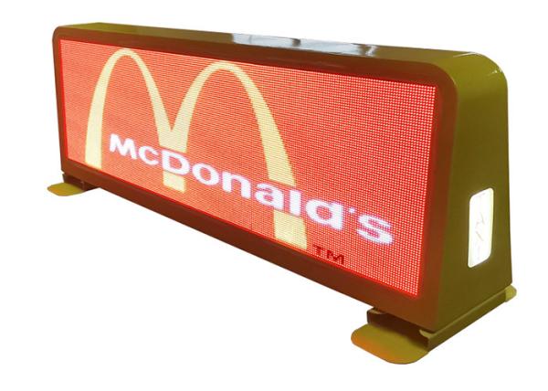 Quality Waterproof IP65 Wireless SMD2525 P4 Mobile Taxi Top Led Sign for sale