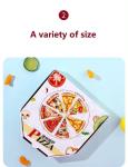 Custom Printed Pizza Slice Boxes Reusable Paperboard Container