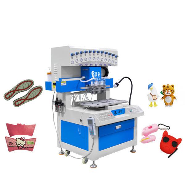 Quality 12 Colors Soft Enamel Painting Dispensing Machine with Blue White XYZ Accuracy 0.01mm for sale