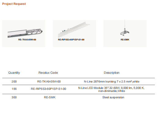 SMD2835 LED Industrial Linear Lighting Safety Class I 3000K Linear Light False Ceiling