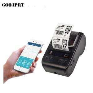 China Portable 58mm thermal barcode  printer bluetooth label sticker printer on sale