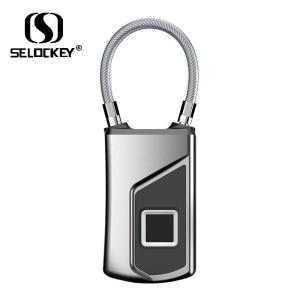 China Fingerprint Electronic Keyless Bluetooth Smart Padlock Locks on sale