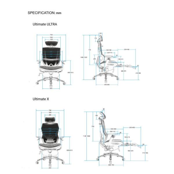 BIFMA Elastic Back Lumbar Support Computer Chair High Density Breathable