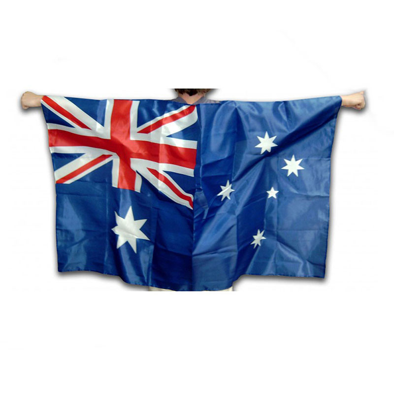 Shawl Polyester Flag Cape Digital / Silk Printing For Decoration