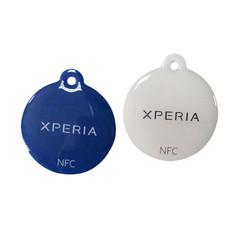Quality 3cm Reading Rfid Epoxy Tag S50 Chip Customized Logo Printing for sale