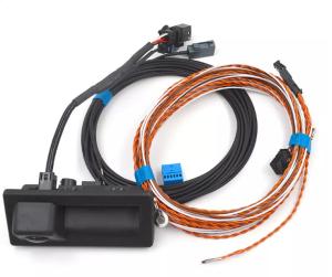 China Black ABS Camera Cable Assemblies 210mm Video Wire Single Shield on sale