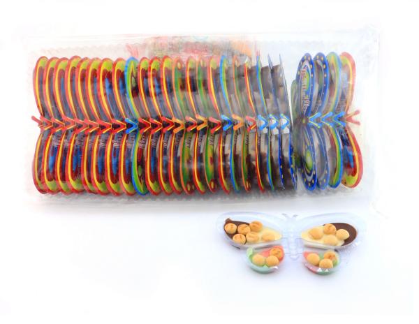 Quality Multicolor Animal Shaped Chocolates With Butterfly Shape / Ball Shape Biscuit for sale