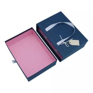 China Custom Drawer Gift Box Cardboard Packaging , Luxury Gift Boxes With Handle on sale