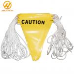 Durable Hi Vis Pvc Safety Orange Warning Flag With Square Shape For Traffic