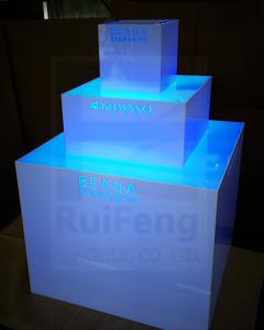 Custom Cool color Light box, cosmetic display light box