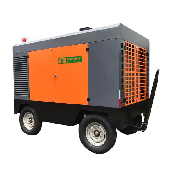 Quality Strong Adaptability Portable Screw Air Compressor , Portable Diesel Air Compressor 13 Bar for sale