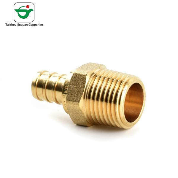 3/4''-X1"MN Pex Barb Fitting Copper Male Adapter For Food Industry