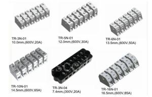 Buy cheap PA66 Insulation 600V 30A Feed Through Terminal Block Pitch 12.00mm product