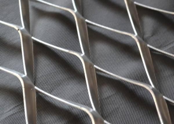Quality Anodized 5mm Thickness Heavy Duty Expanded Metal Grate 1.8m Stainless Diamond Mesh for sale