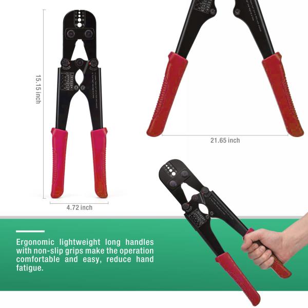 Portable Aluminum Wire Sleeve Crimping Tool Non Slip Practical