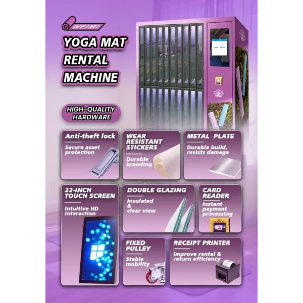 Locker Vending Machine | Yoga Mat & Gym Gear Rental System