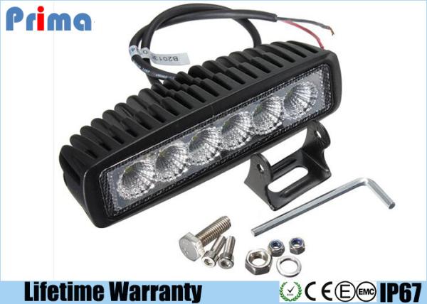 Quality 5.5 Inch 18W Rectangle Led Work Light Bar , 6000K Led Daytime Running Lights for sale