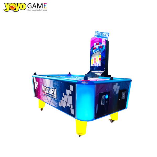 Luxury Coin Operated Game Blue Air Hockey Table For Club Electronic Air Hockey For Adults