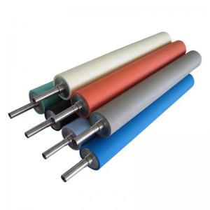 China NBR EPDM PU Silicone Rubber Roller For Printing Coating Textile on sale