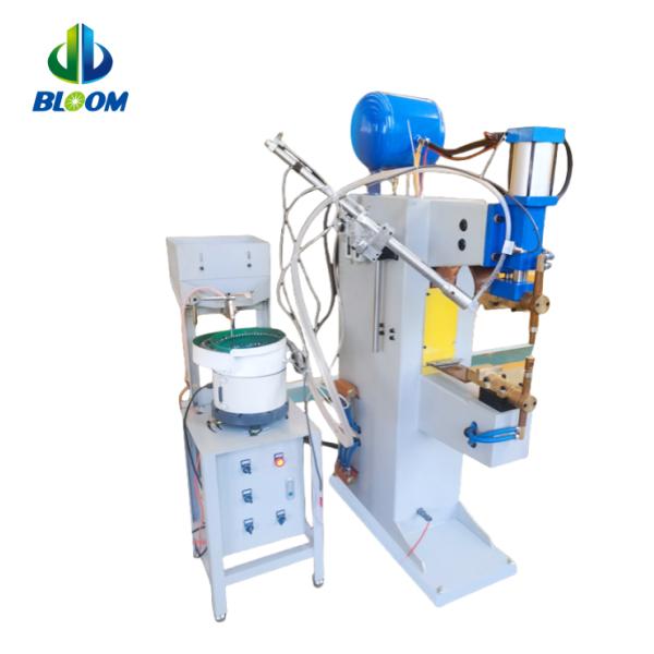 High Performance Resistance Spot Welder With Vibrating Bowl Feeder And Automatic Nut Feeder