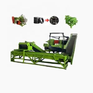 Low Cost PLC Control Tyre Recycling System Output 500-2500kg/h