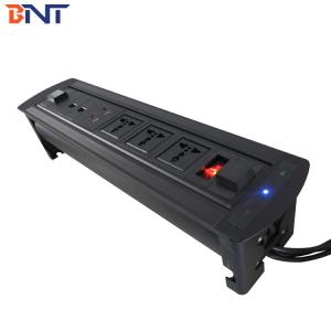 China Desk Flip Up Hidden Connector With 3* Universal Power  /1*Switch Configuration on sale