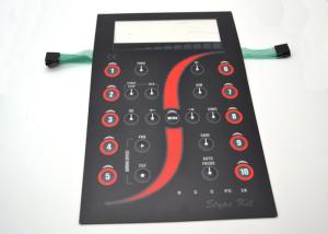 Buy cheap Customized Tactile Membrane Switch Keyboard With Clear Display Window 165x227mm product