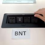 BNT Meeting Table Pop Up Power Data Outlet With Round Connor BD650-1