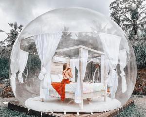 China 4m Diameter Inflatable Party Tent / Inflatable Transparent Bubble Tent on sale