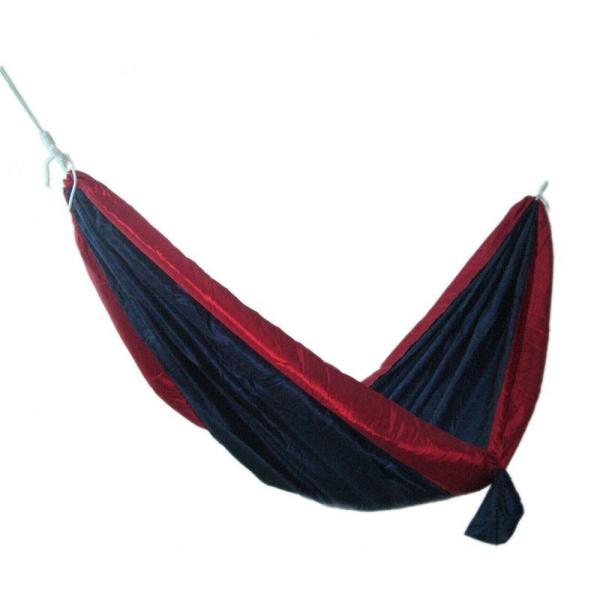 Quality 280*140CM Lightweight Durable Taffeta Parachute Nylon Collapsible Camping Hammock With Mosquito Net For Trees for sale