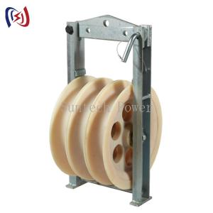 Buy cheap 508x100 Nylon Sheave Stringing Pulley Conductor Stringing Blocks product