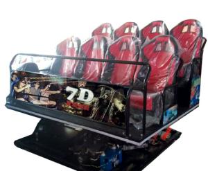 China 7D Cinema Virtual Game Machine 8 Seats Mecha Dynamic Wood Material on sale