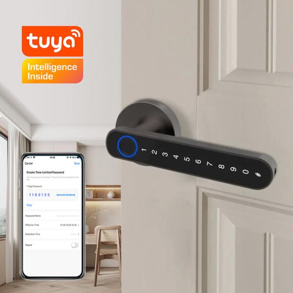 Quality Digital Smart Code Door Lock Password Fingerprint Unlock Biometric Interior Door Lock for sale