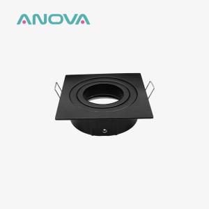 Buy cheap Square Tilted Downlight Frame Glare Reduction MR16 Downlight Housing product
