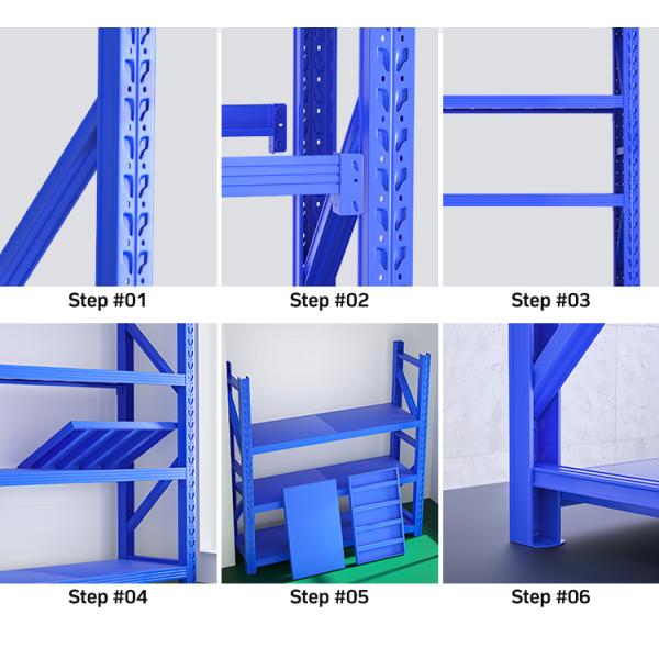 Medium Duty Rack Carton Storage racking Long Span Rack Warehouse Storage Racking