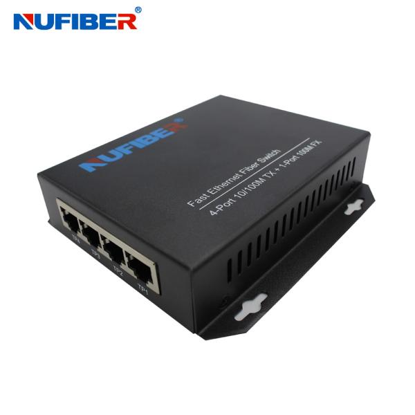 Quality 100M 4 Port Ethernet Switch 1310nm 20km Optical Ethernet Switch for CCTV IP Camera for sale