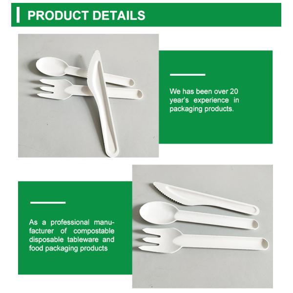 6in Biodegradable Mini Dessert Spoons Disposable Individually Wrapped Compostable Cutlery