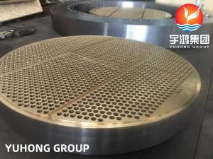 China ASTM B171 C46400 / C44300 Brass Alloy Tube Sheet Heat Exchanger Tube Plate on sale