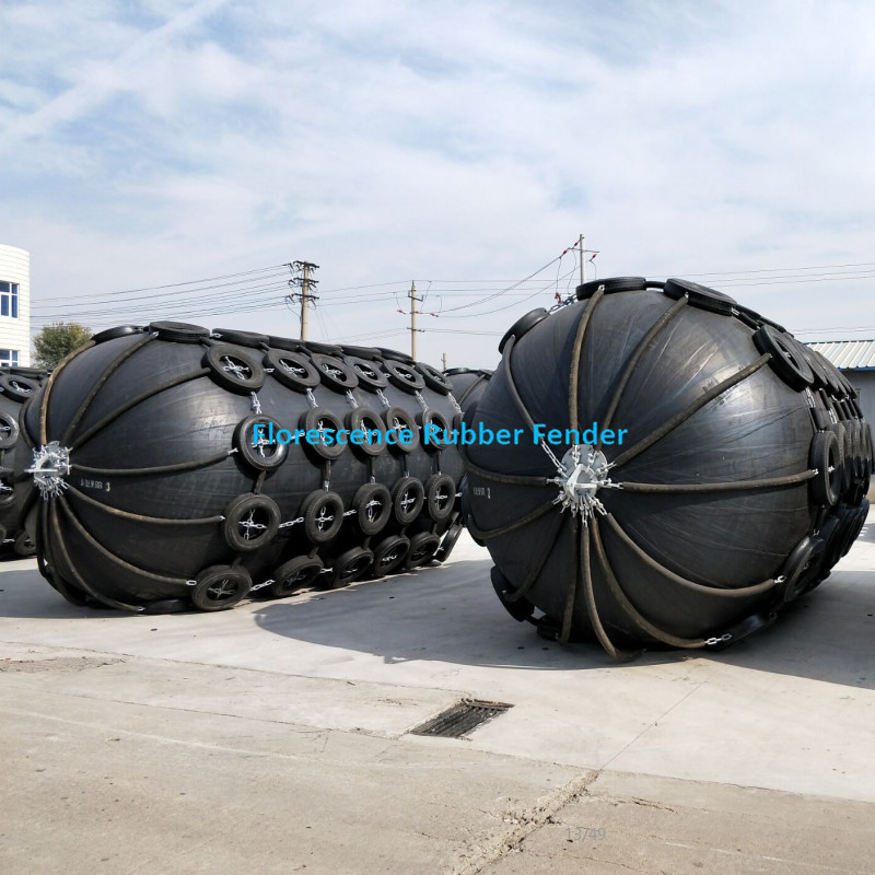 Marine Inflatable Floating Yokohama Pneumatic Rubber Fender With Chain Net
