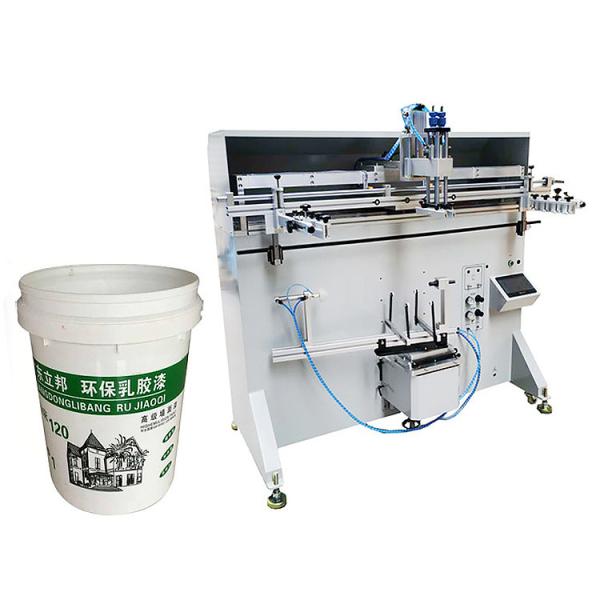 Quality Semi Automatic Bucket Cylindrical Screen Printing Machine Single Color Curved Surface for sale