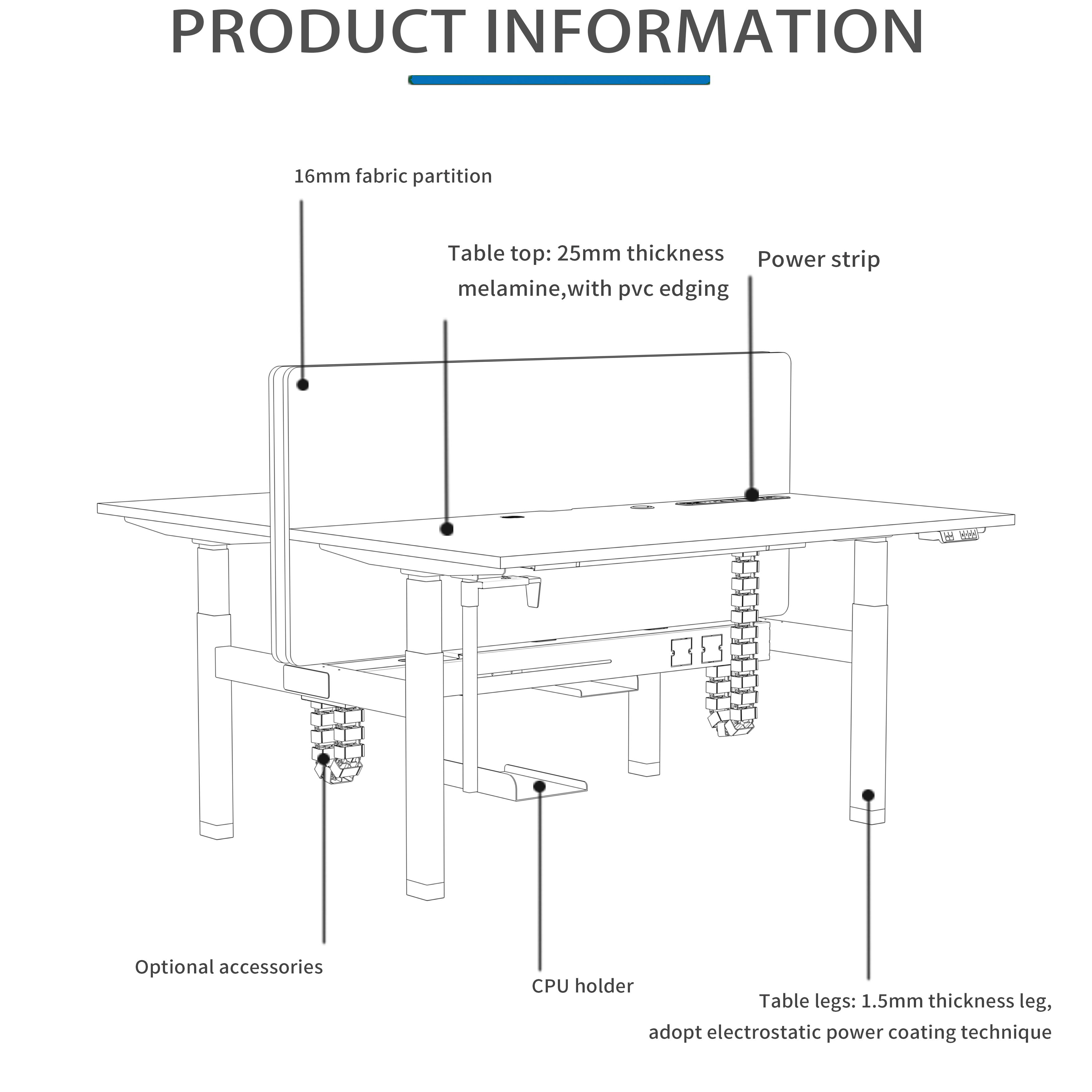 Effortlessly Switch Between Sitting and Standing with Uplift Electric Sit-Stand Desk 4 Memory Presets Optional Colors