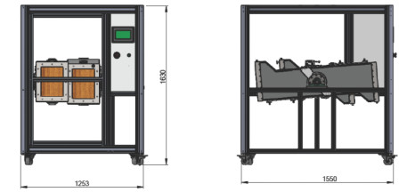 Dual Stations Tumble Drop Test Machine for Mobile Phones Rotational Drop Test