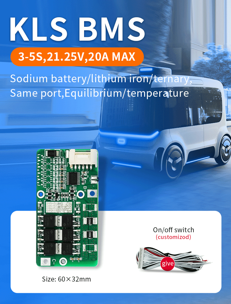 3S 11.1V 6A 10A 20A Battery Protection Board BMS Battery Management System