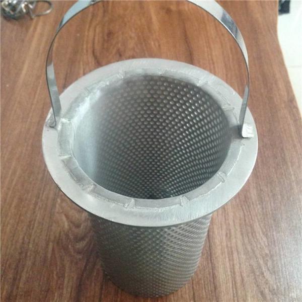 Perforated Stainless Steel Tubing , Ss Mesh Filter Tube 9"X 1" 8.5"X 1"