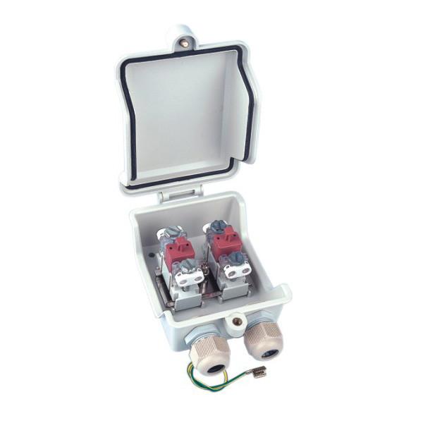 Quality 2 Pair Telephone Distribution Box Waterproof IP55 With / Without GDT for sale
