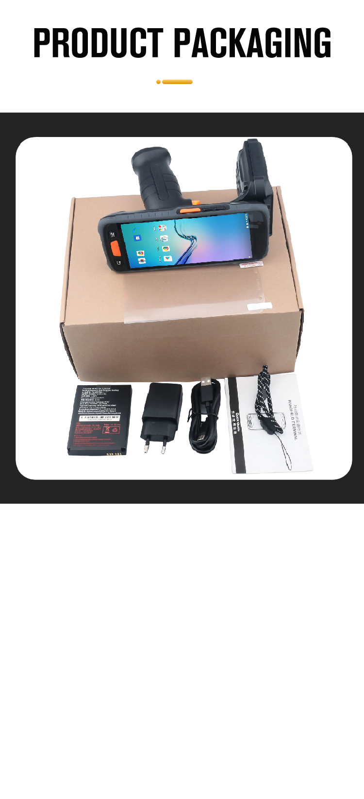 Android 11 Barcode Scanner 1D 2D PDA Handheld Terminal Long Range UHF Rfid Reader