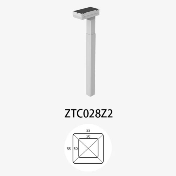 55*55mm Simple Compact Adjustable Electric Table Lifting Column Standard Square Column With 2 Stages
