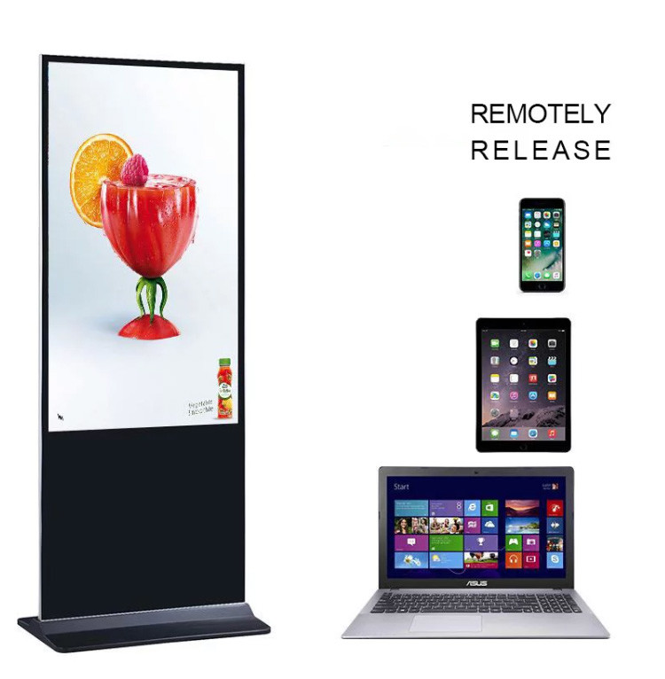 Factory direct sale lcd advertising player floor stand digital signage/totem/kiosk