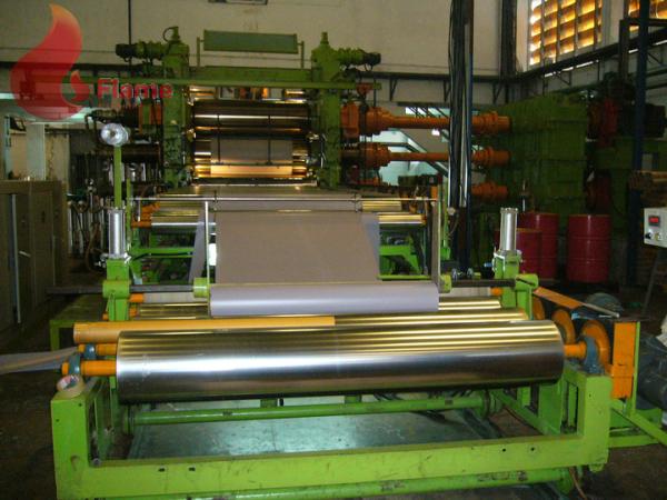 Quality Super Clean Soft Film 4 Roll PVC Calender Machine / 100L Kneader mixer for sale