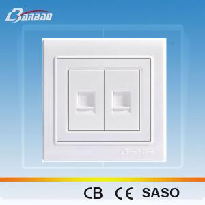 China LK4029 PC flush type 1way TEL+1way LAN socket on sale